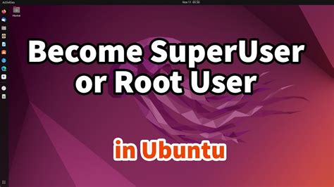 how to login as superuser in ubuntu