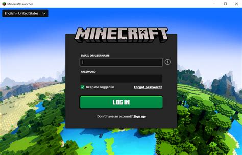 how to login in minecraft