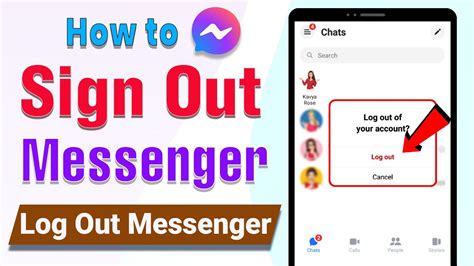 how to logout from messenger lite