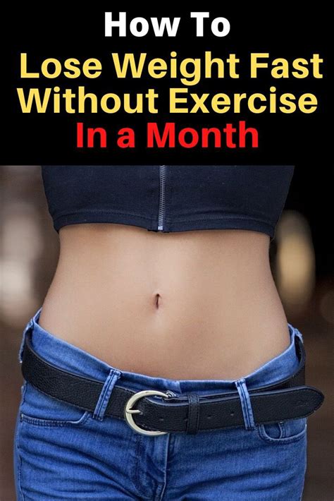 how to lose weight fast without exercise