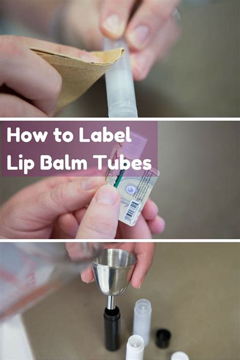 how to make a lip balm label