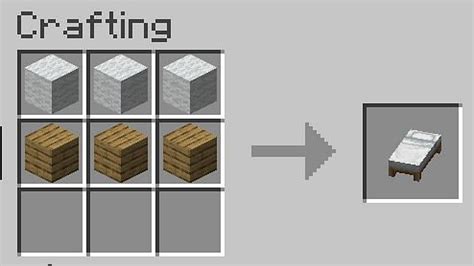 how to make a bed in minecraft