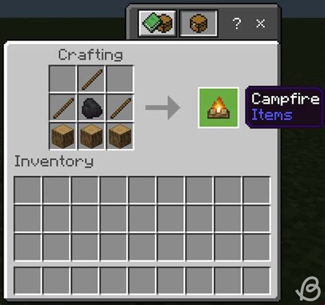 how to make a campfire in minecraft