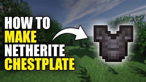 how to make a chestplate in minecraft