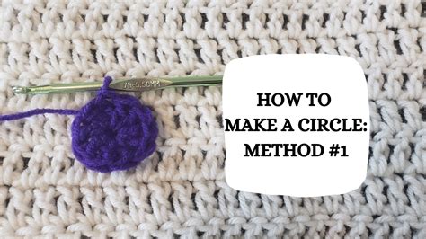 how to make a circle in crochet