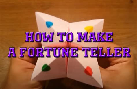 How To Make A Fortune Teller From Paper
