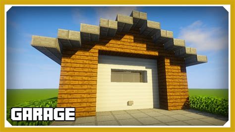 how to make a garage in minecraft