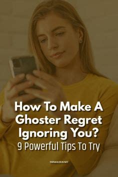 how to make a ghoster regret someone