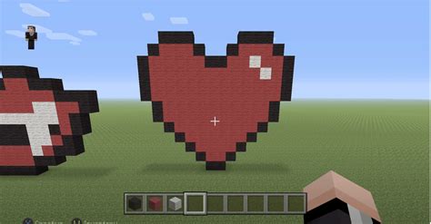 how to make a heart in minecraft
