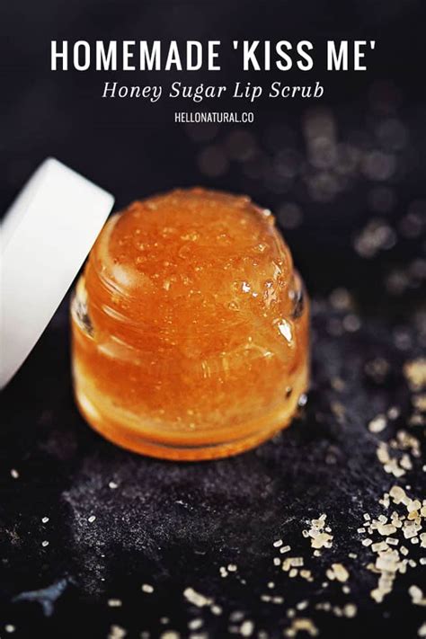 how to make a honey sugar lip scrub