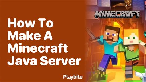how to make a java server minecraft