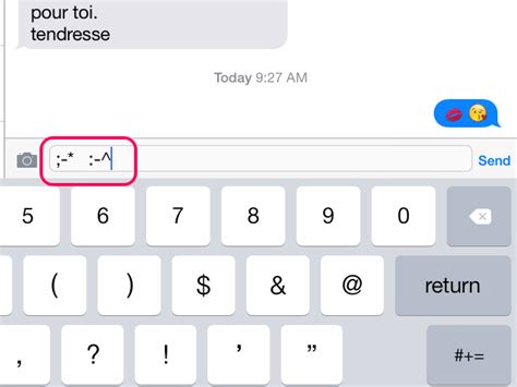 how to make a kiss emoji on keyboard