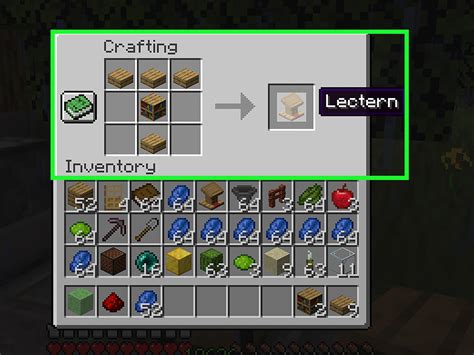 how to make a lectern in minecraft
