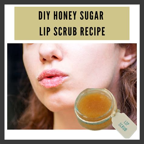 how to make a lip scrub with honey
