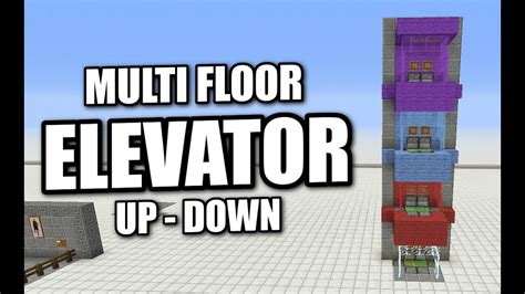 how to make a minecraft elevator pe
