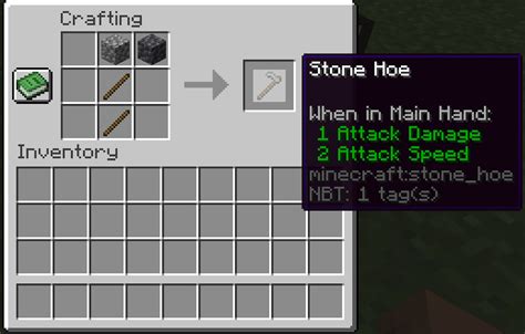 how to make a minecraft hoe