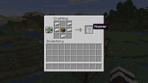 how to make a minecraft hopper