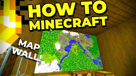 how to make a minecraft map wall
