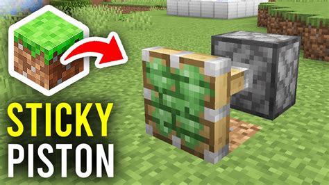 how to make a minecraft sticky piston