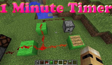 how to make a minecraft timer