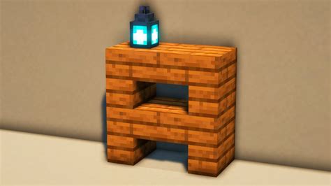 how to make a nightstand in minecraft