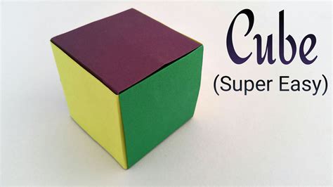 How To Make A Paper Cube An Easy Cube Cut Out Template - Cube Cut Out Template