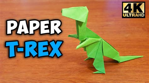 how to make a paper t rex