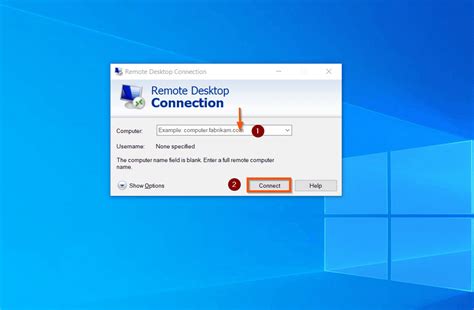 how to make a remote desktop connection