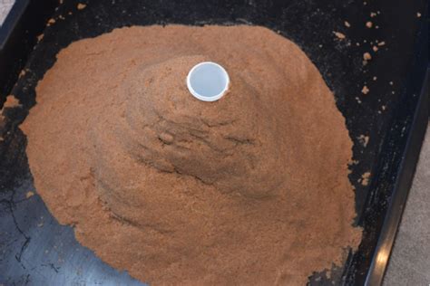 How To Make A Sand Volcano Science Experiments Sand Science Experiment - Sand Science Experiment
