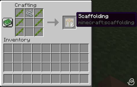 how to make a scaffolding in minecraft