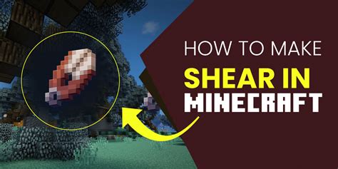 how to make a shear in minecraft