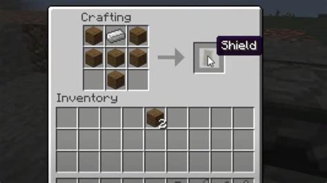 how to make a sheild in minecraft