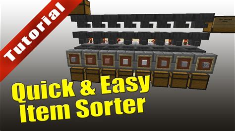 how to make a sorter in minecraft