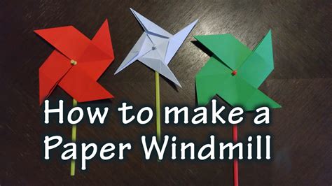 How To Make A Windmill