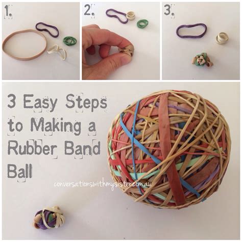 how to make an elastic band ball