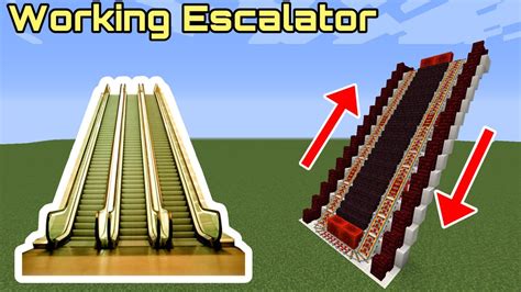 how to make an escalator in minecraft