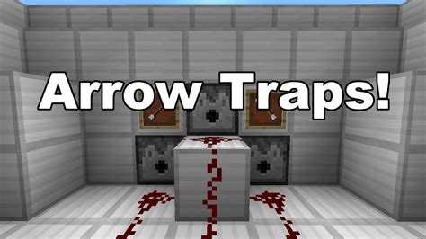 how to make arrow traps in minecraft