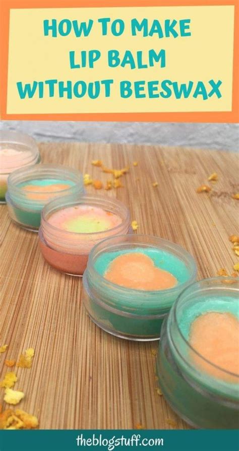 how to make beeswax lip balm recipe without