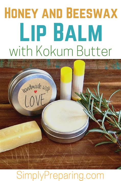 how to make beeswax lip balm recipe