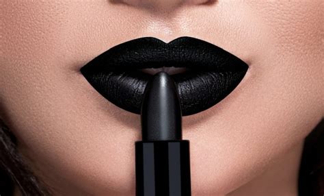 how to make black lipstick look good without