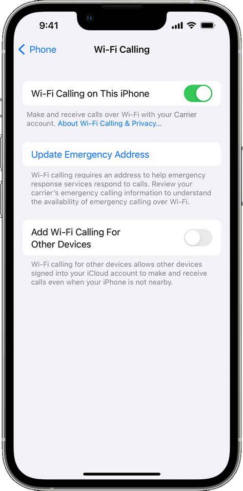 how to put over calls over wifi iphone