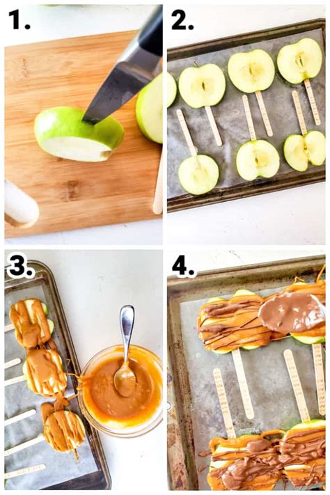 how to make caramel apples slices