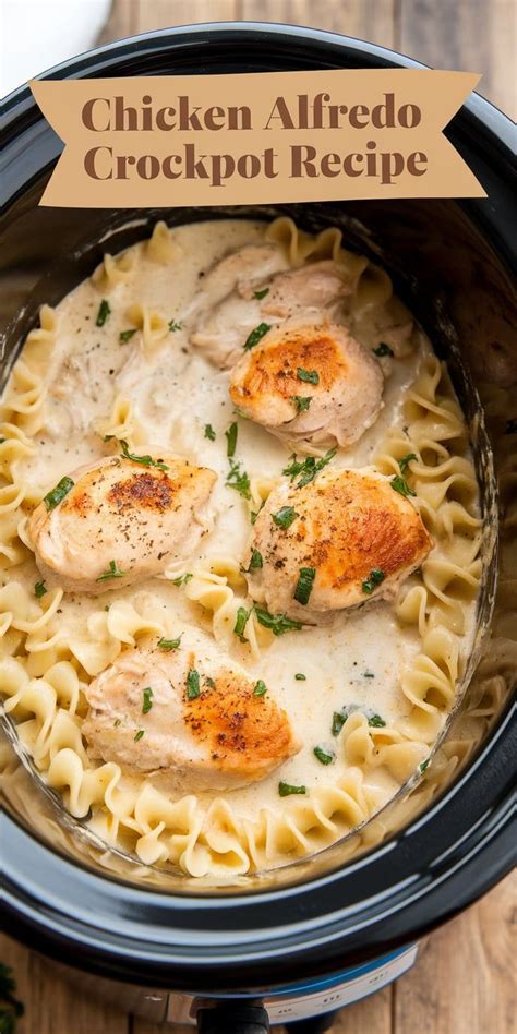 how to make chicken alfredo in crockpot