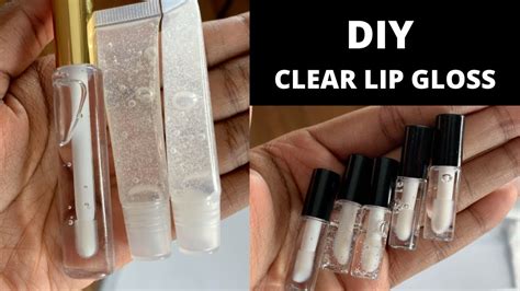 how to make clear lip gloss base