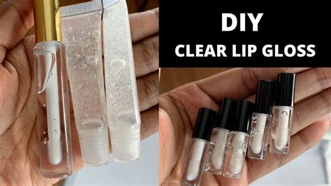 how to make clear lip gloss ingredients using