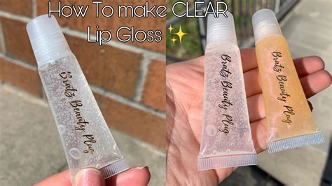 how to make clear lip gloss ingredients youtube