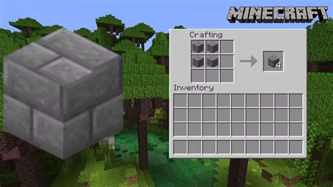how to make cobblestone bricks in minecraft