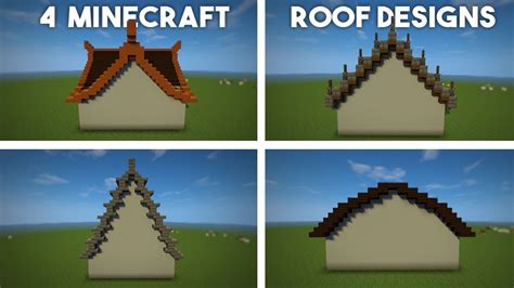 how to make cool roofs in minecraft