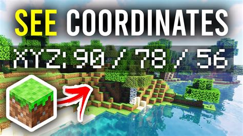 how to make coordinates show in minecraft
