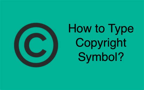 how to make copyright symbol